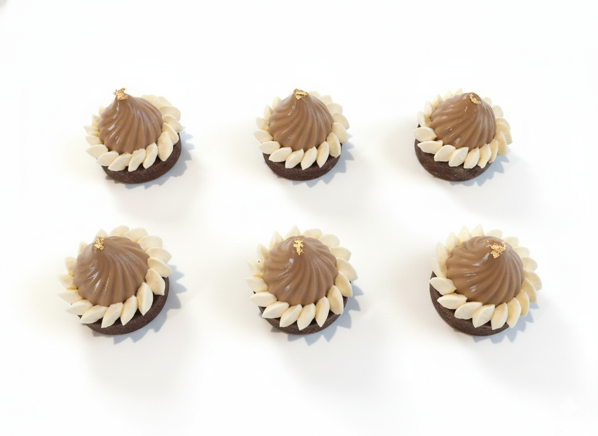 milk chocolate & Mandarin petit Gateux