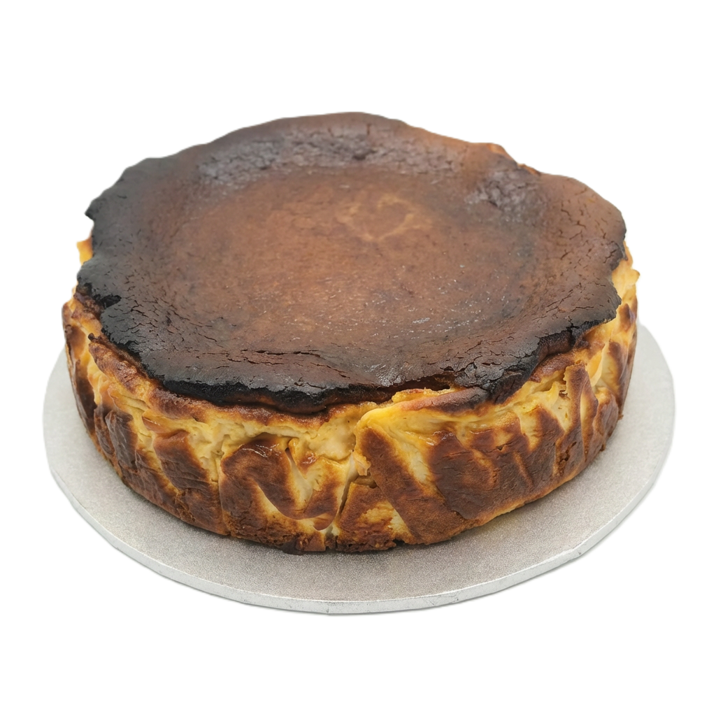 Basque Cheesecake Vanilla - Caramelized Perfection | Linda's Patisserie